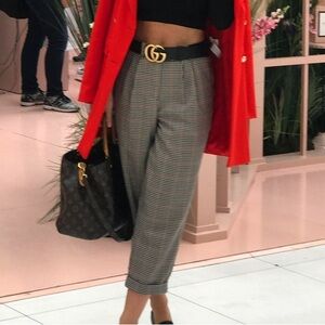 Top shop cropped  Plaid Pants
